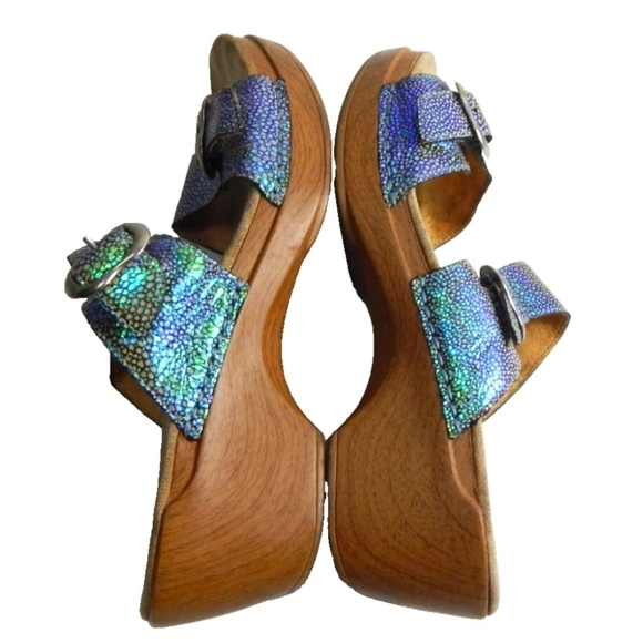 Dansko Sophie Wedge Clog Sandals - Picture 2 of 5